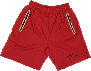 THICK performance shorts with reflective zipper pockets