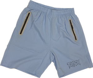 THICK performance shorts with reflective zipper pockets