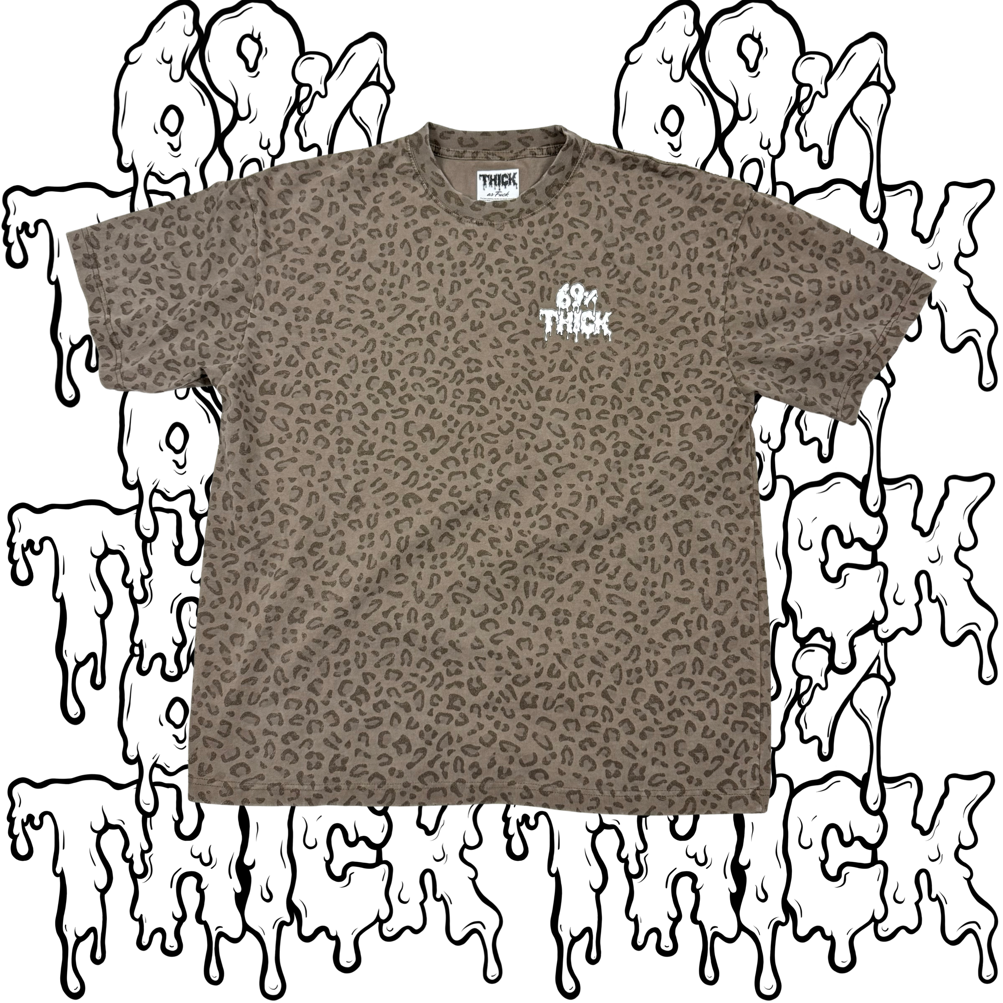 69% THICK VINTAGE LEOPARD TEE – DUMBTHICKDRIP